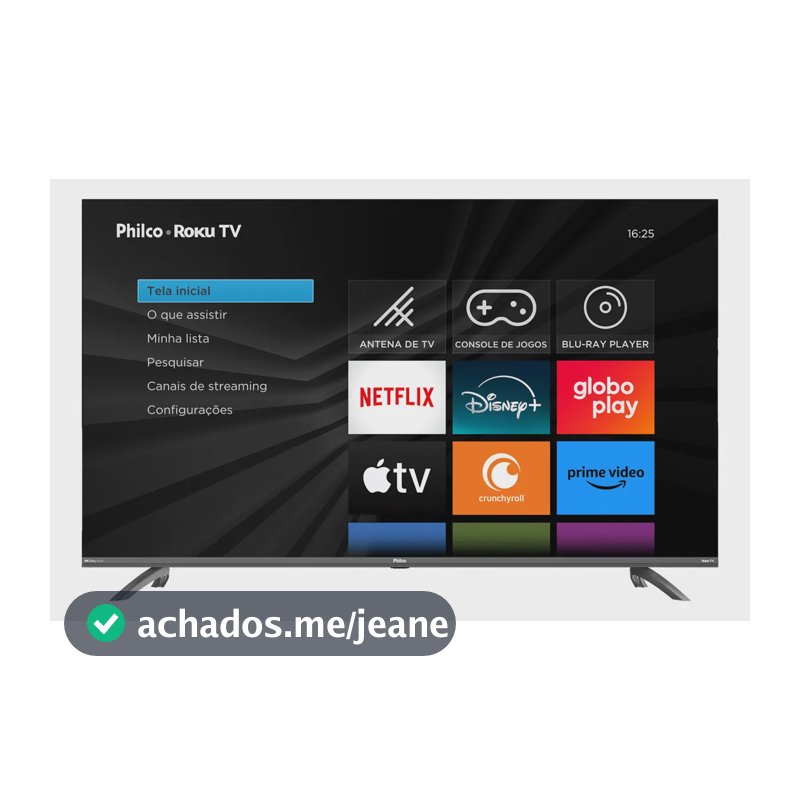 Televisor Ptv55g3ersgb Smart Tv 55 Roku Tv Led Cinza Philco
