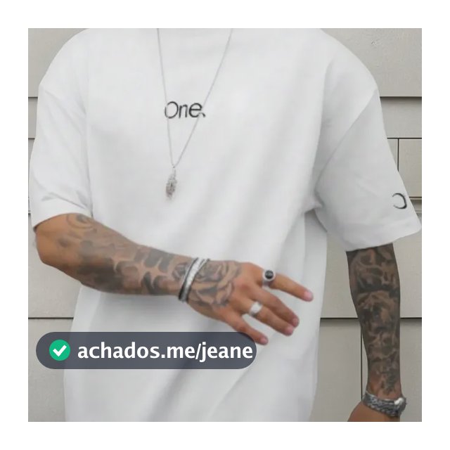 Camiseta Oversized One Estilosa Confortavel Camisa Grande