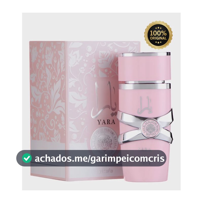 Perfume Árabe Feminino Yara Lattafa Eau De Parfum 100 Ml