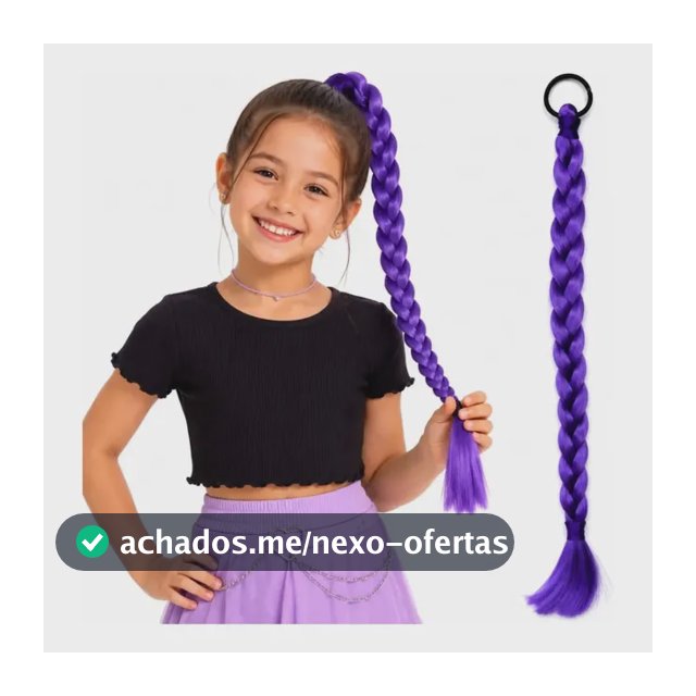 Trança Roxa Guerreiras Do Kpop Rumi Fantasia Cabelo Aplique Lilás