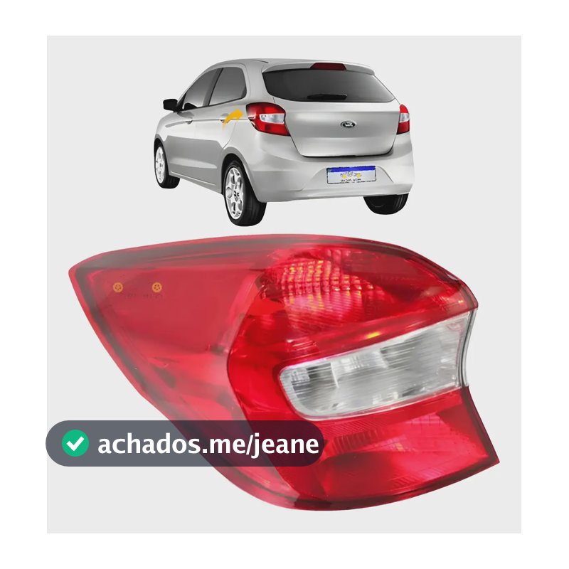 Lanterna Traseira Ka Hatch 2019 2020 2021 2022 2023 Cristal Esquerdo/motorista Bicolor