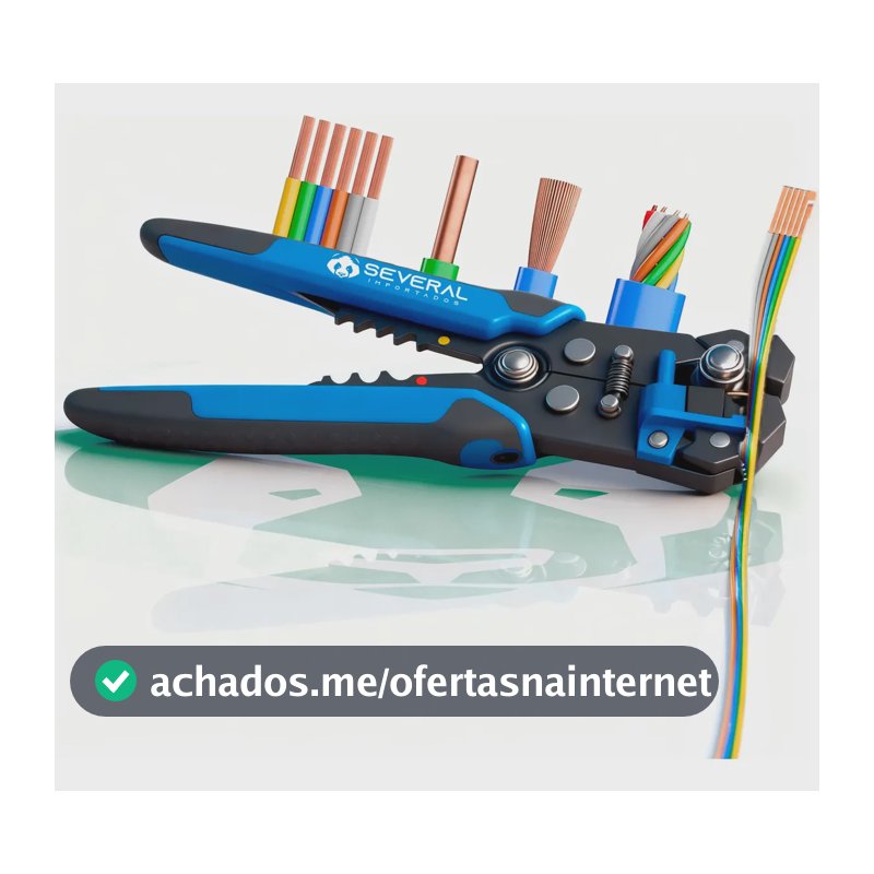 Alicate Desencapador e Crimpador Automático 8 para Fios de 0.2 a 6.0 mm2