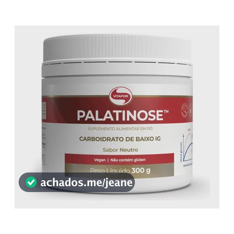 Suplemento Alimentar Palatinose 300g Vitafor Sem Sabor
