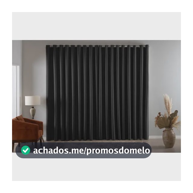 Cortina Blackout Em Tecido 6,00x2,80 Corta Luz Avelã