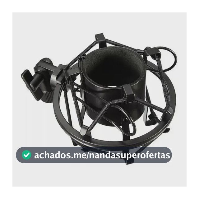 Suporte Aranha Shock Mount Para Microfone Condensador Preto