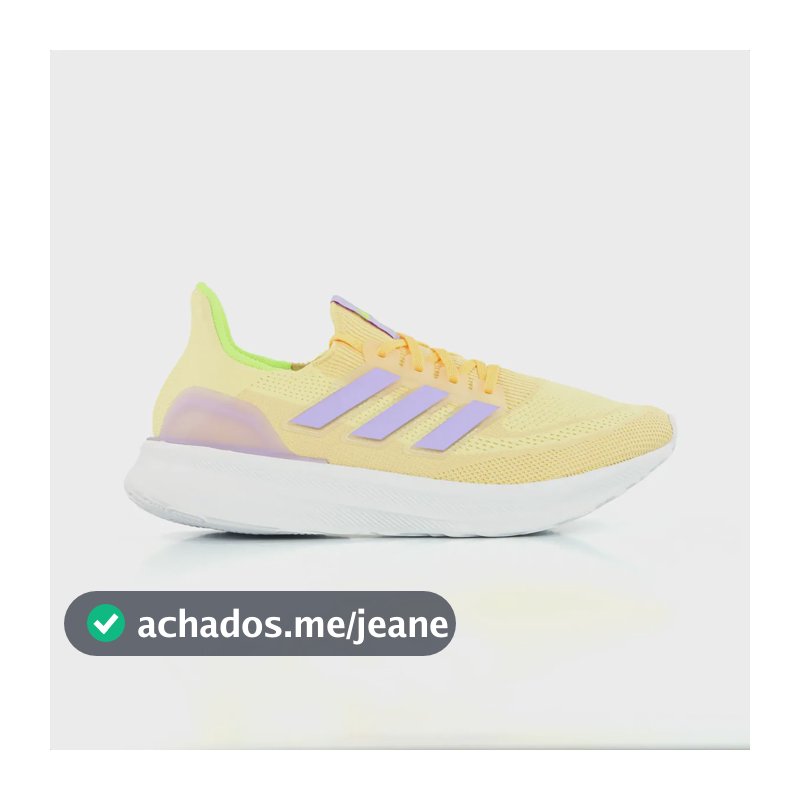Tênis adidas Acelera 2 Antiderrapante Respirável Cadarço Amarelo 38 Br