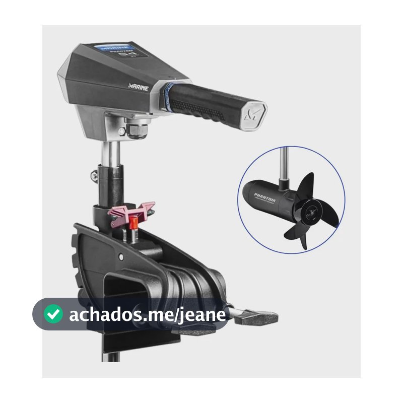 Motor Elétrico Phantom 44lbs Água Doce P/ Barco E Lancha 12v