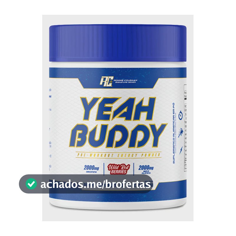 Pré Treino yeah buddy Ronnie Coleman Frutas Vermelhas 360g