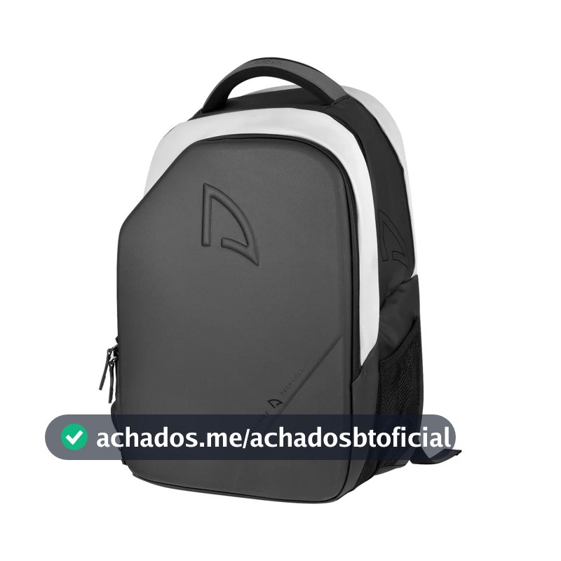 Mochila Shark Ultimate Preta e Off White para Beach Tennis