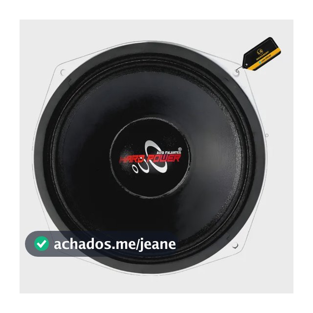 Woofer Hard Power Hp 400h Mid Bass 400rms 10 Polegadas 8ohm Preto