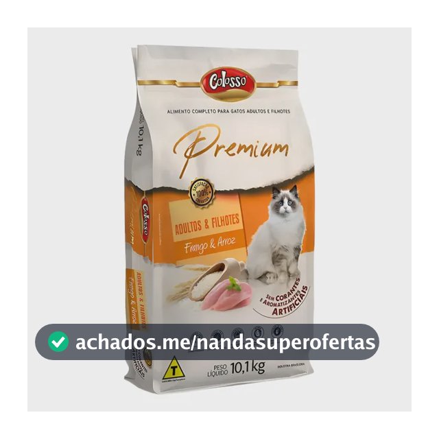 Ração Colosso Gatos Adultos E Filhotes Frango  Arroz 10,1 Kg