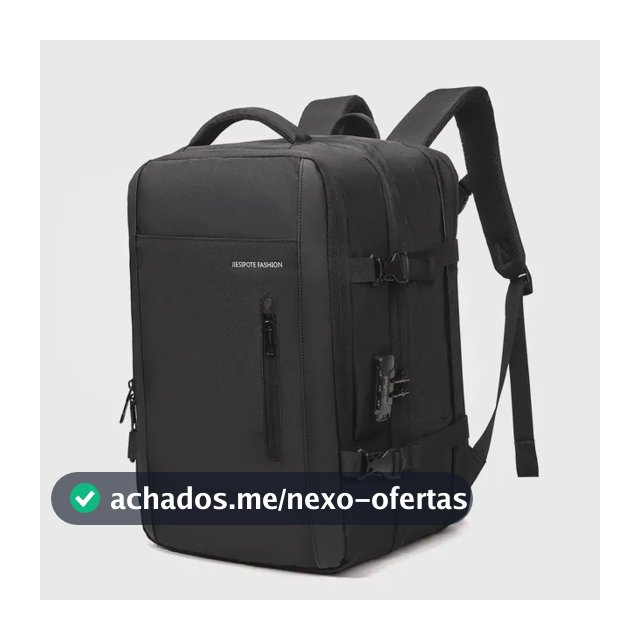Mochila Para Notebook Impermeável com Porta USB e Senha Para Homem