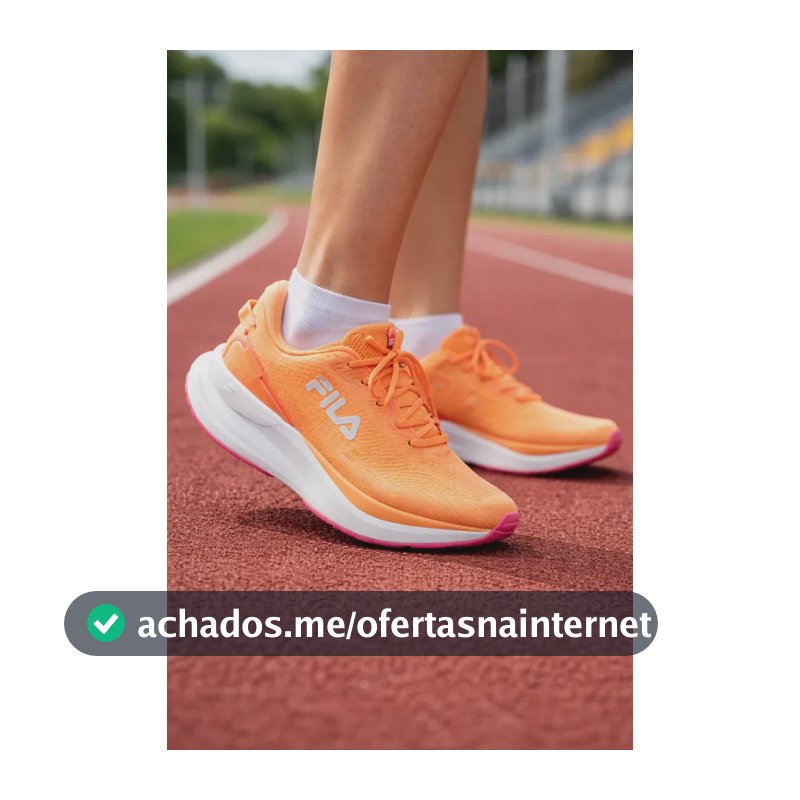 Tenis Fila Feminino Caminhada Corrida Treino Academia Promo Laranja 37 Br