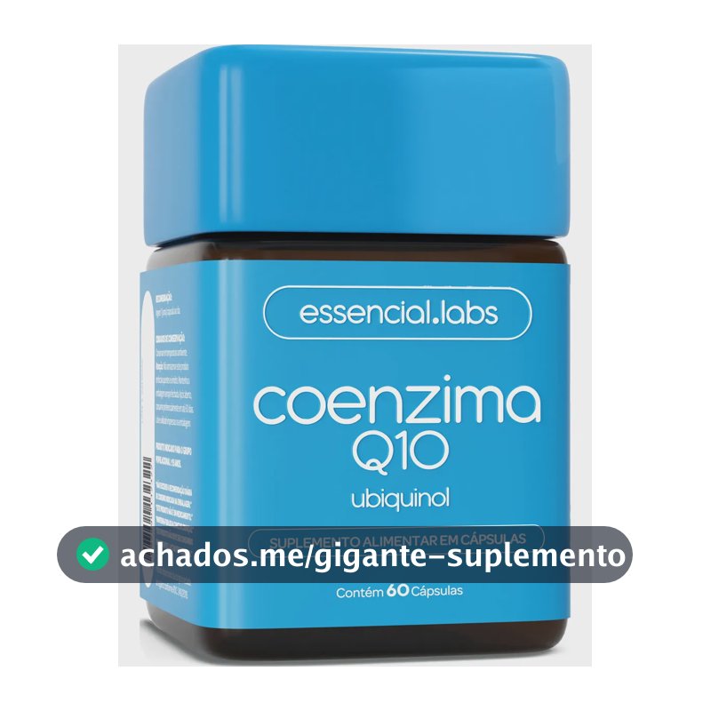 COENZIMA Q10 UBIQUINOL 100mg por Cápsula - 60 Cápsulas - Fórmula Concentrada com Matéria-prima Importada
