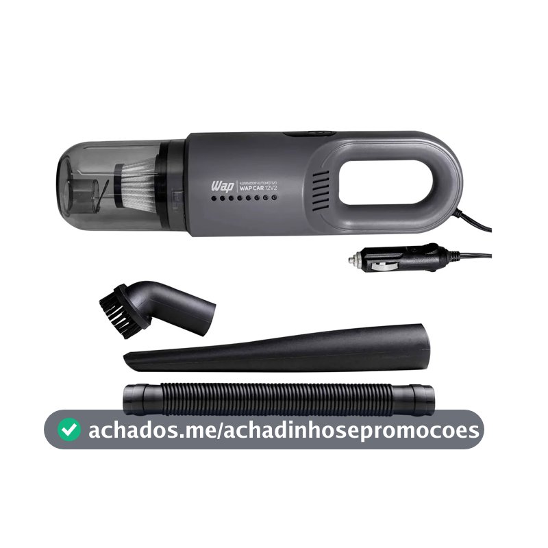 Aspirador Automotivo Portátil WAP CAR Filtro HEPA Cabo de 3,7m 180W 12V2