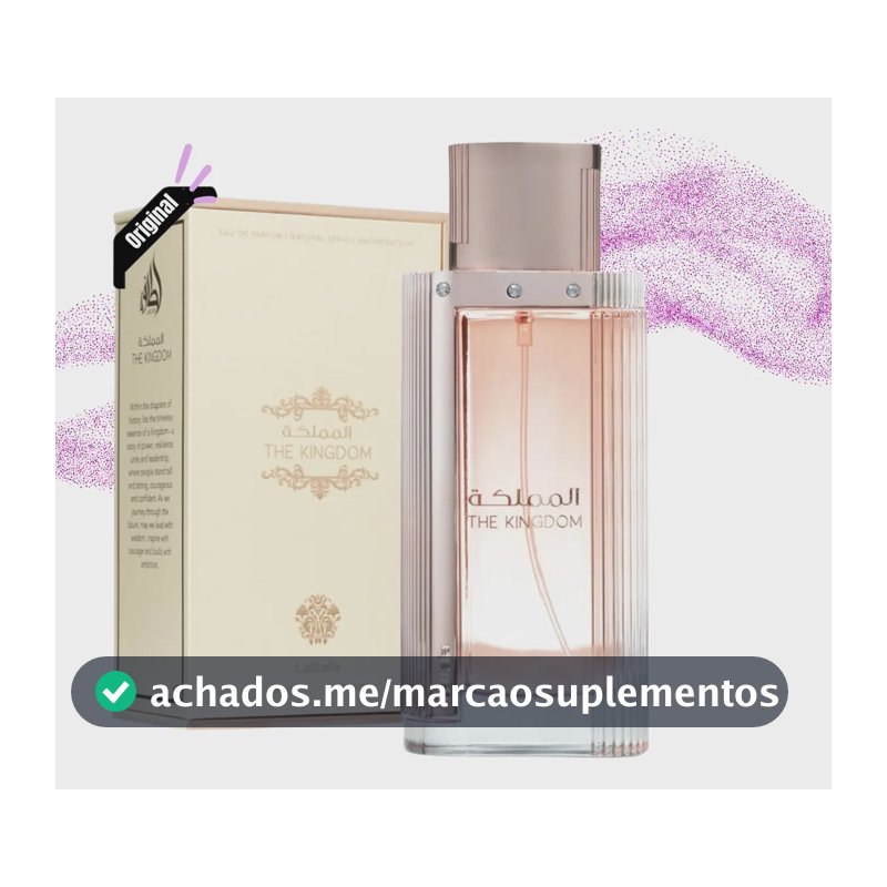 Perfume Árabe Feminino The Kingdom Lattafa 100ml Original Nf