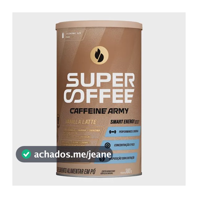 Super Coffee 3.0 Vanilla Latte 380g - Caffeine Army Baunilha
