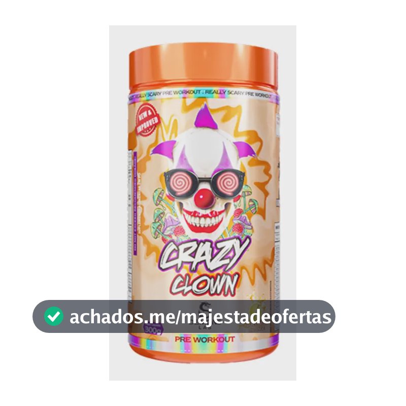 Pré Treino Crazy Clown 300g Demons Lab Sabor Orange Laranja