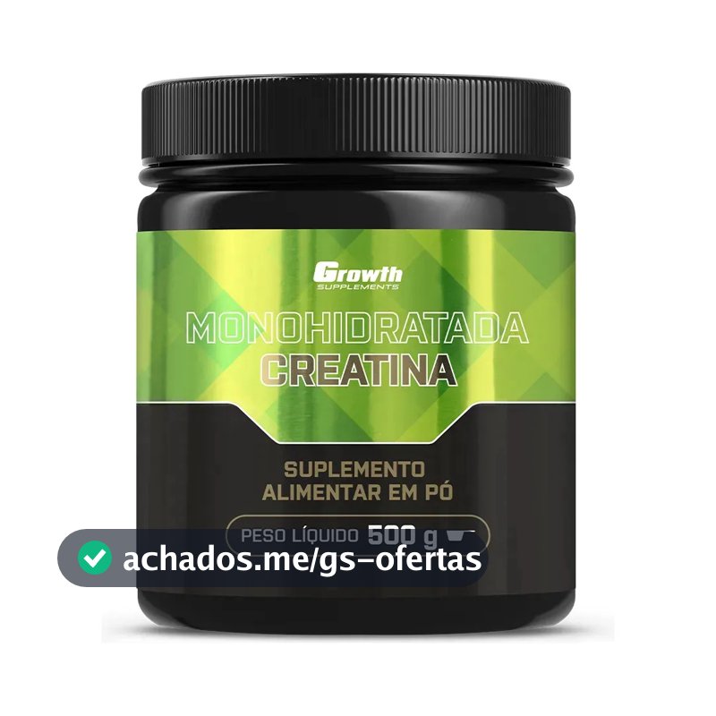 Creatina Growth Supplements Monohidratada em pó Sem sabor x 500g