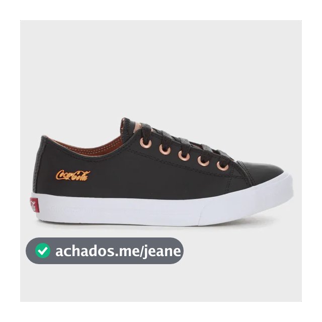 Tênis Feminino Coca Atlanta Couro Clean Moderno Estiloso