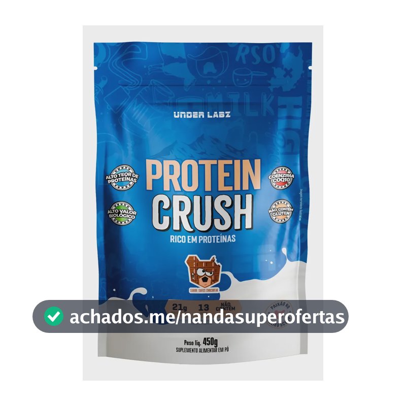 Whey Protein Crush 100% Concentrado Under Labz Coq10 450g Chocobear 450g