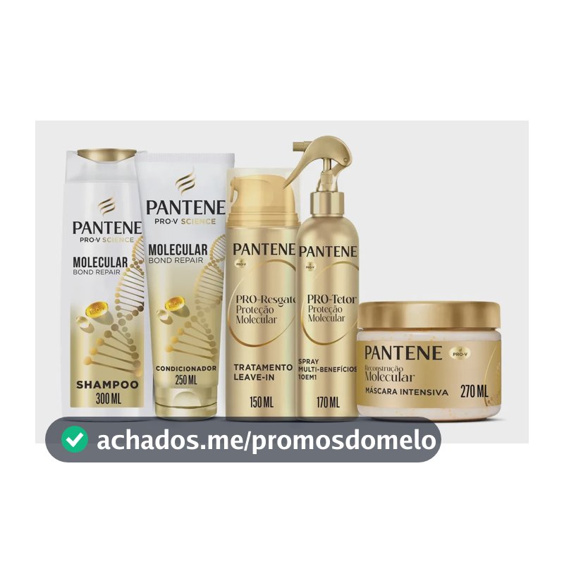 Kit Pantene Bond Repair - Shampoo + Condicionador + Máscara + Leave-In + Spray