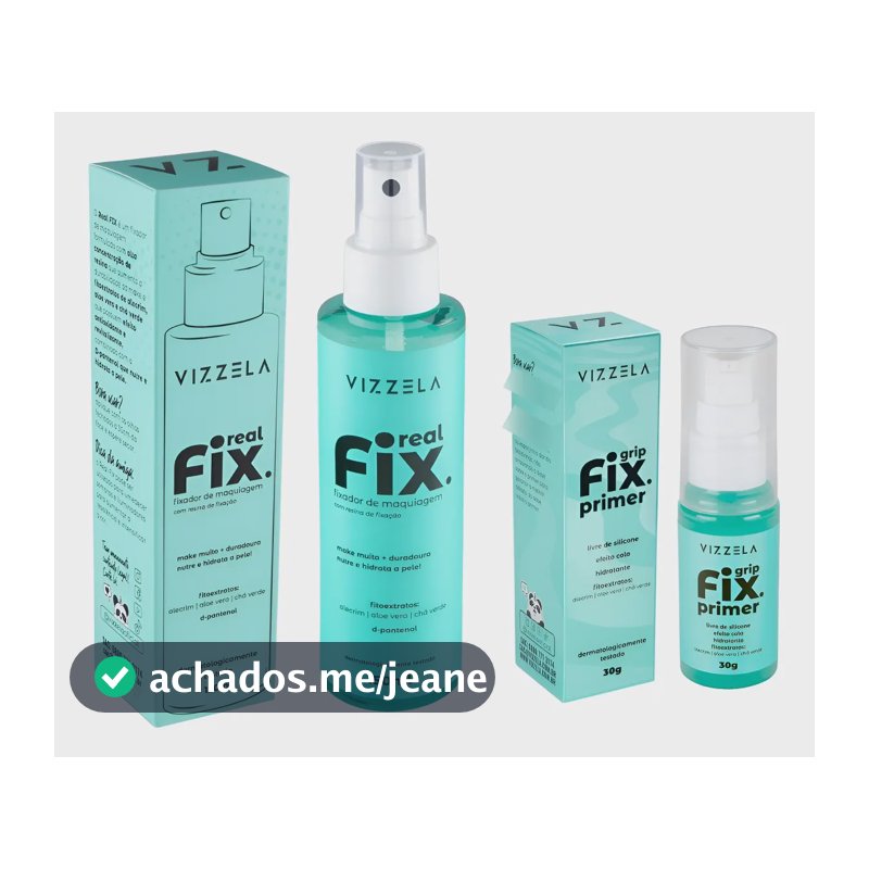 Fixador + Primer Maquiagem Resistente Vizzela Incolor Incolor