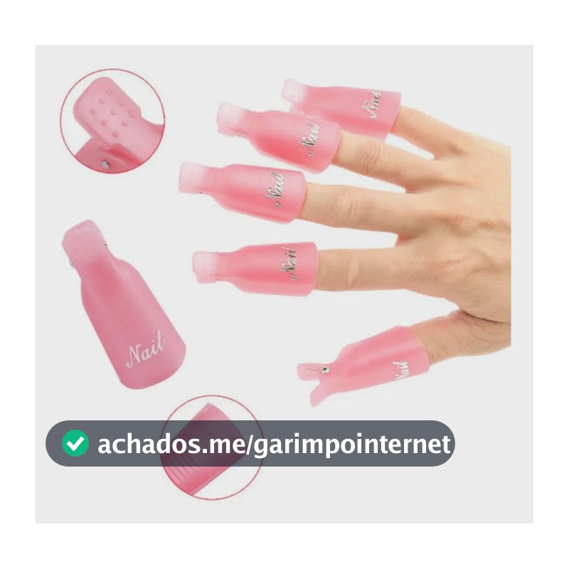 Kit C/ 10 Dedais Dedeira P/ Remoção Gel Acrigel Fibra