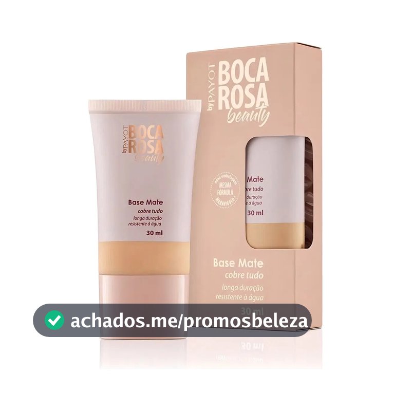 Base Mate Longa Duração Boca Rosa Beauty Payot 30mL Cor 05 - Adriana
