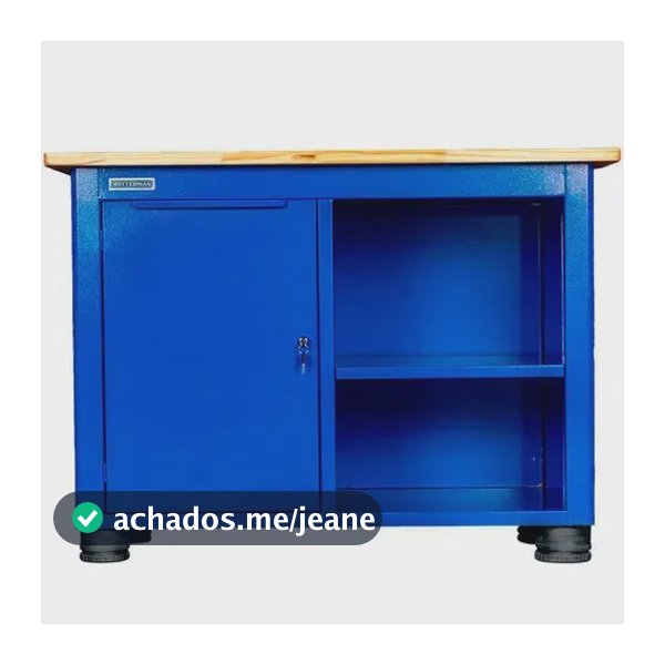 Bancada semi-aberta com 1 porta e 1 prateleira RLL-217CB1 Rotterman azul