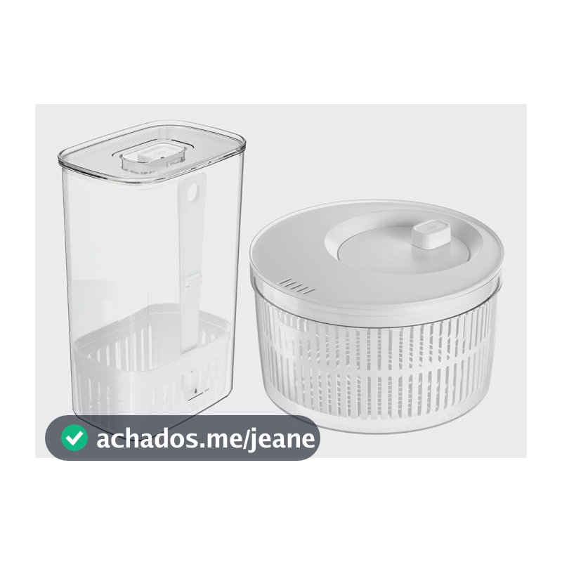 Ou Clear Fresh Salad Spinner Branco 5.5 Litros