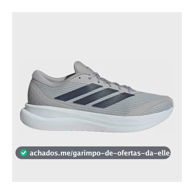 Tênis De Corrida Masculino Runfalcon 6 Cloudfoam adidas Cinza Liso 39 Br