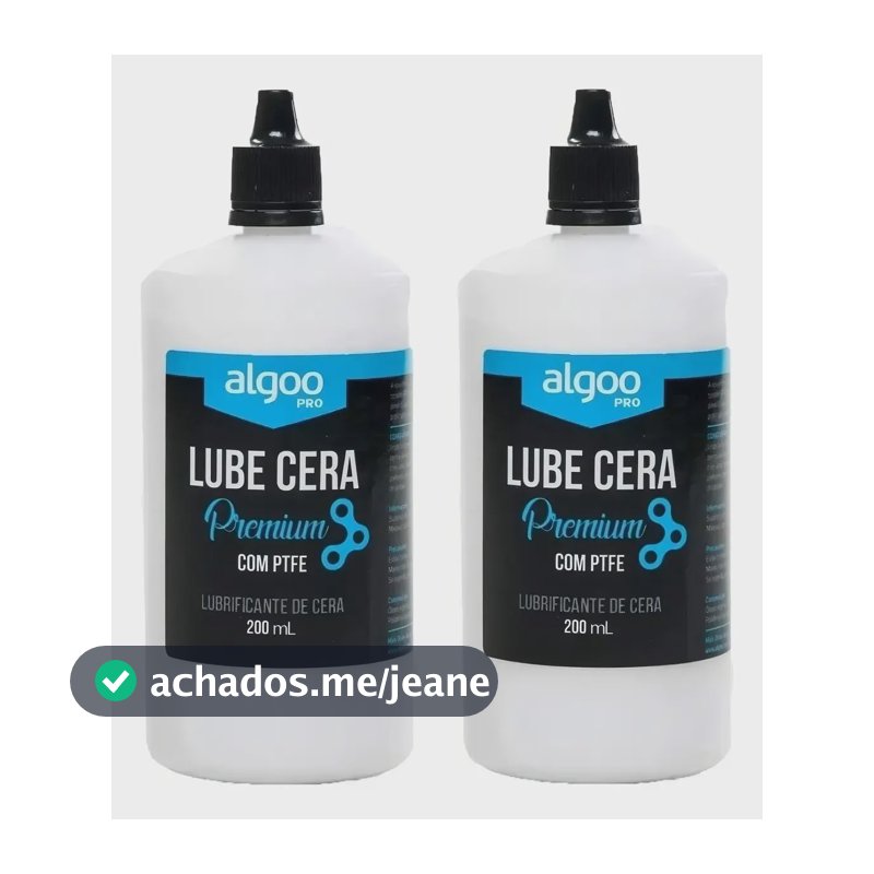 Lubrificante Bike Algoo Lube Óleo Cera Corrente 200ml 2 Unid