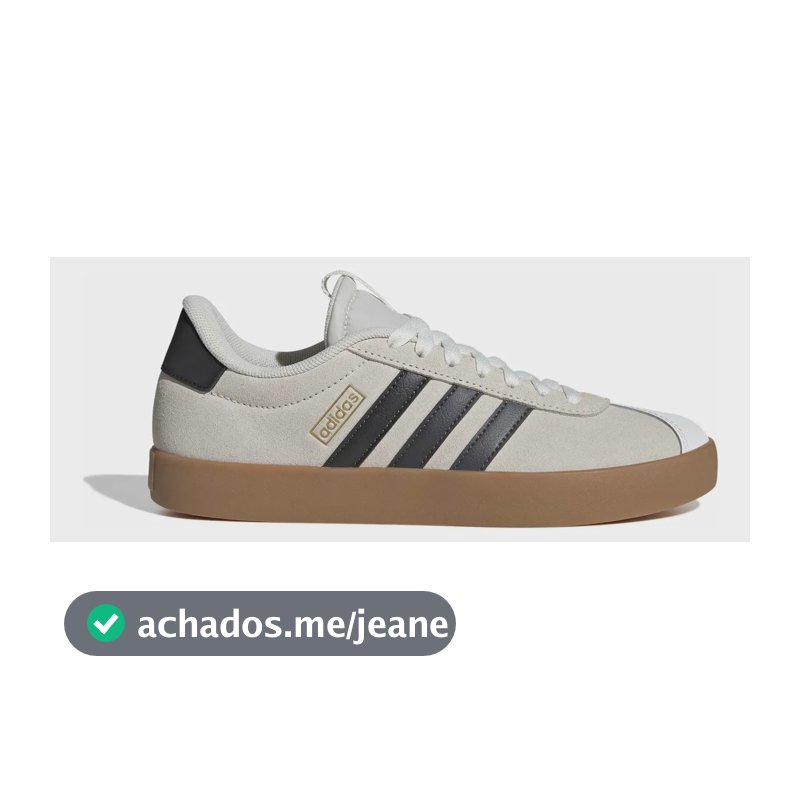 Tênis Masculino E Feminino Vl Court 3.0 adidas Owhite/gresix/goldmt Liso 36 Br