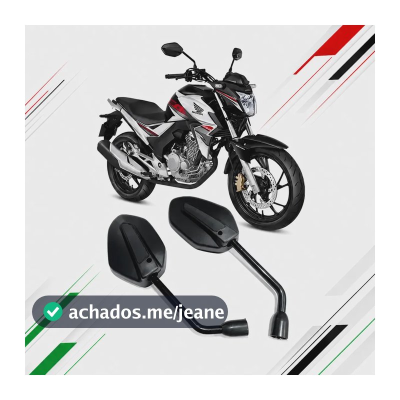 Par De Retrovisor Honda Cb Twister250 2016/2022 Mod Original