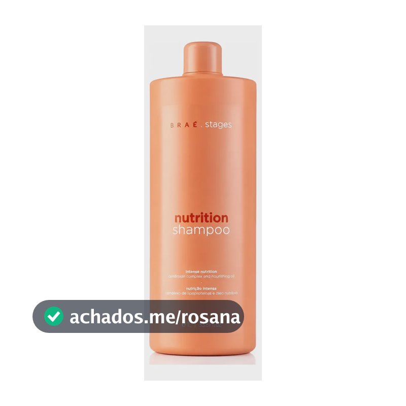 Braé Stages Nutrition Shampoo 1000ml Nutrição Profunda