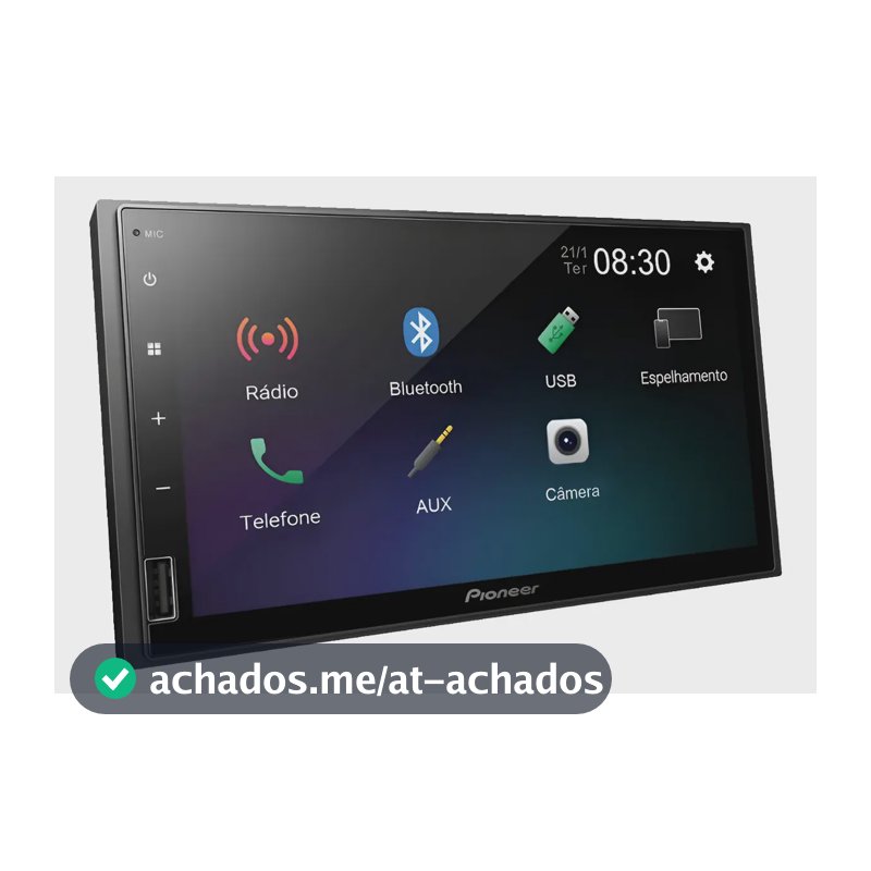 Multimídia Pioneer Dmh-145br 7' Pol Usb Espelhamento Android Cor Preto