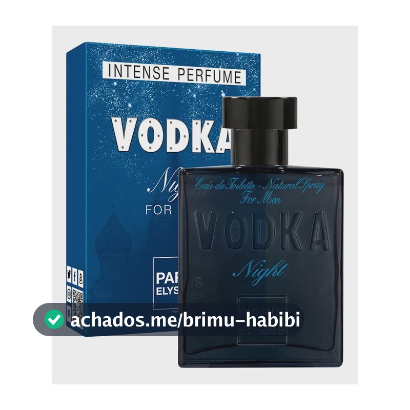 Perfume Vodka Night Paris Elysees Masculino Intense 100ml