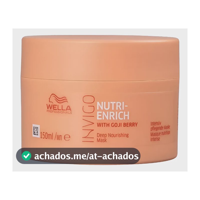 Máscara Nutrição Wella Invigo Enrich 150ml - Cabelos Secos