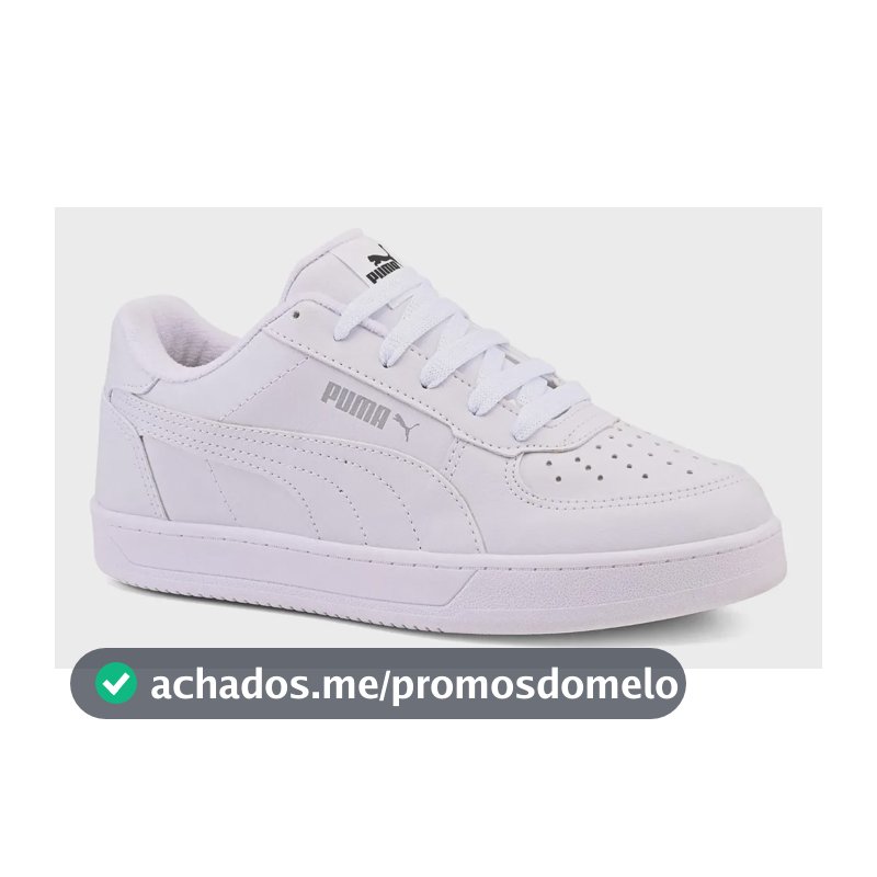 Tênis Puma Caven Masculino Original Macio Casual Leve Full Branco Animal Print 43 Br