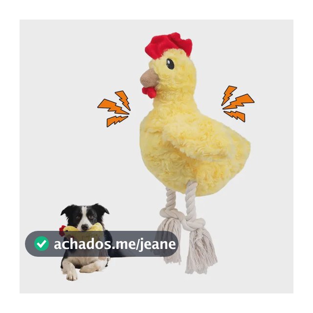 Brinquedo Para Cães Com Som Frango Divertido Interativo