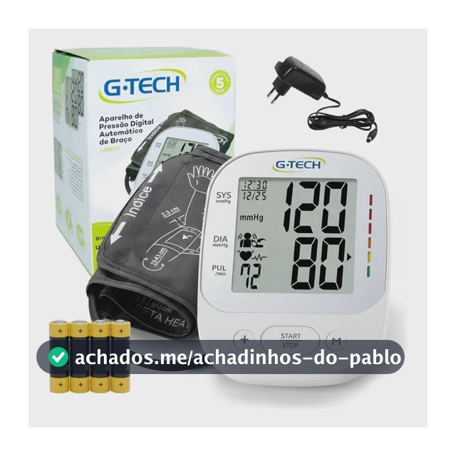 Medidor De Pressão Arterial Digital De Braço Portátil G-tech Medidor La800