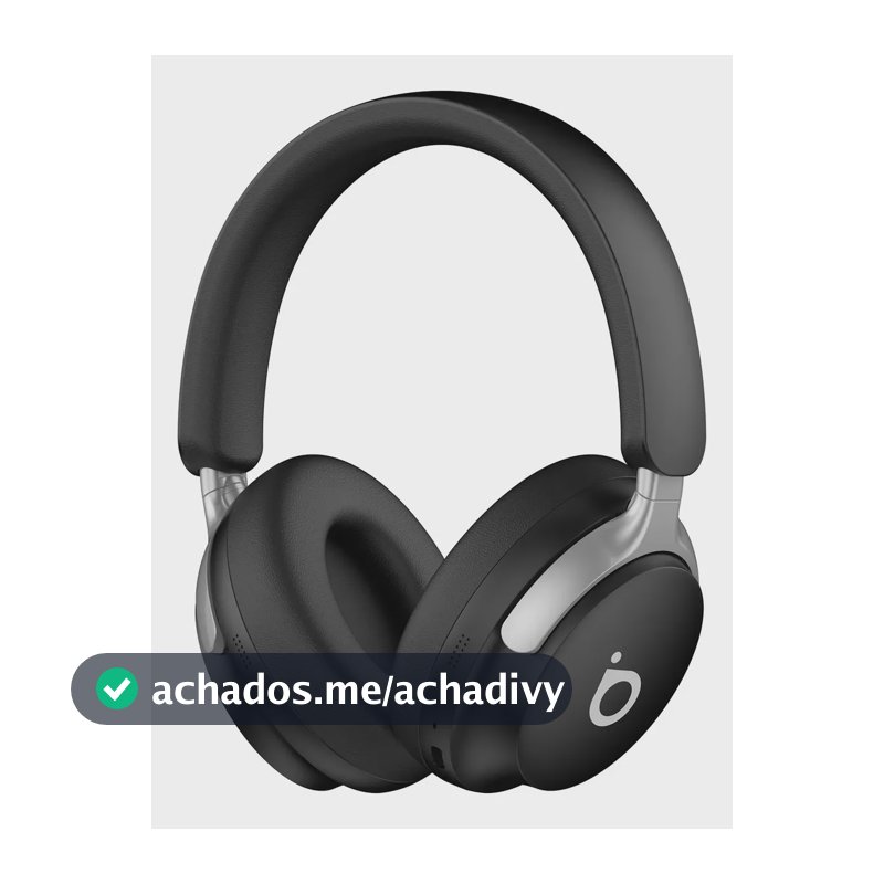 Headphone Bluetooth 5.4 Com Anc+Enc 40h Bateria Basike Fone Headset Bluetooth Com Microfone Hi-fi Estéreo Para iPhone Samsung Xiaomi Motorola Preto