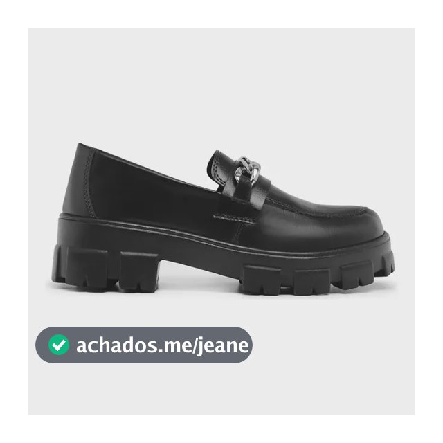 Mocassim Feminino Tratorado Corrente Verniz Confortável