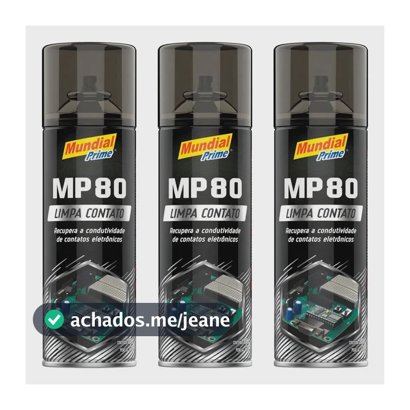 Kit 3 Limpa Contato Spray 300ml Automotivo Mundial Prime
