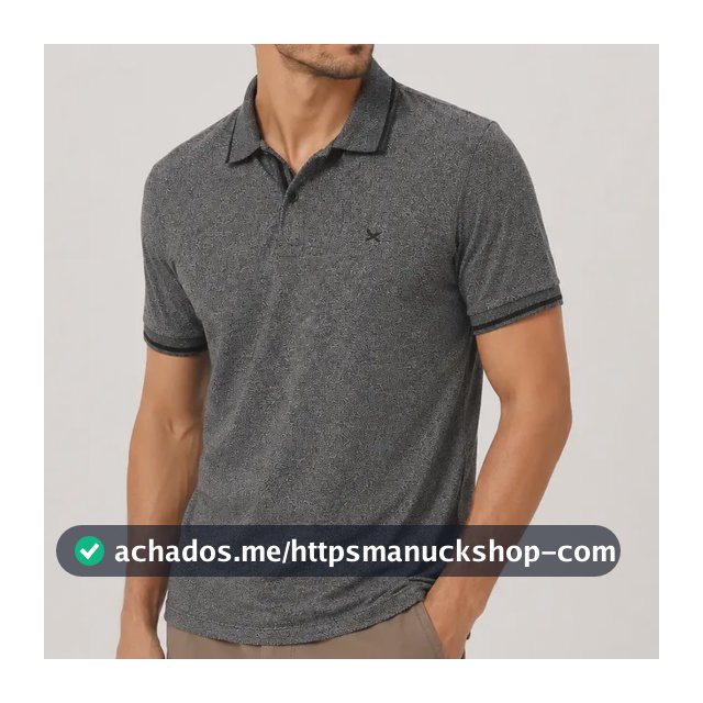Camiseta Camisa Gola Polo Masculina Hering Malha Texturizada