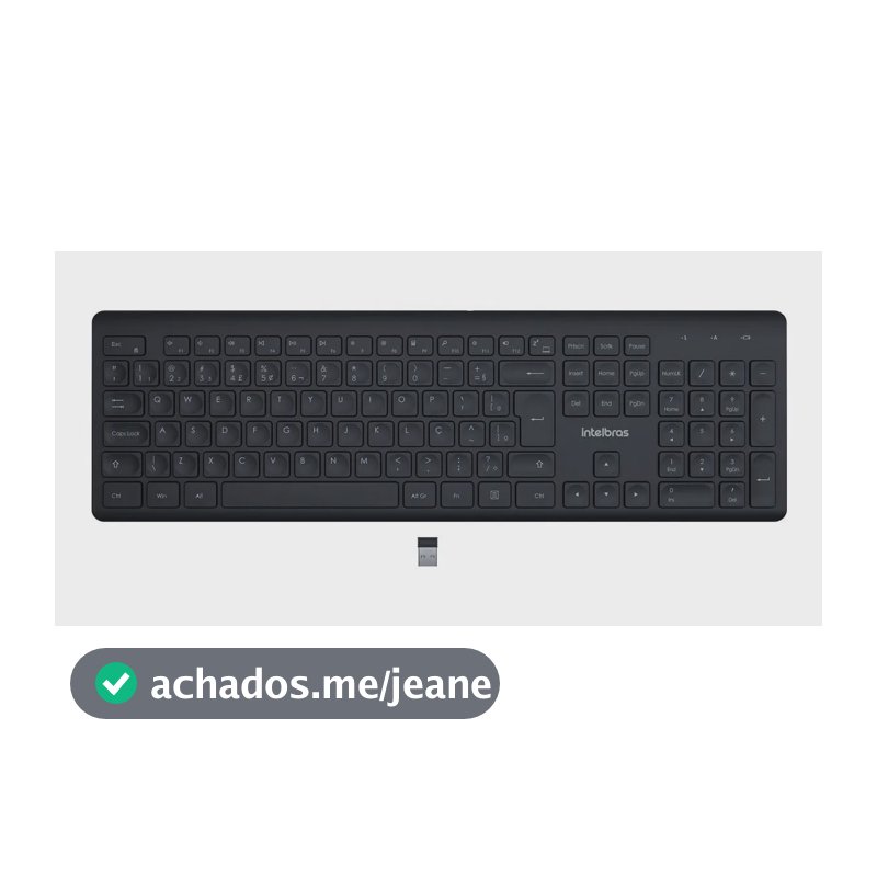 Teclado Sem Fio Intelbras TSI50 Clique Silencioso