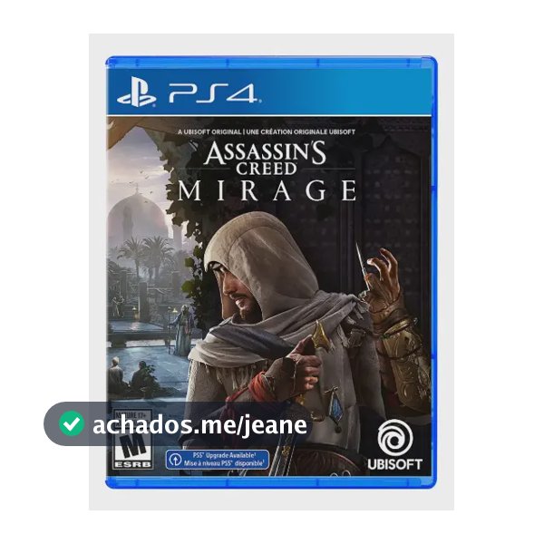 Assassins Creed Mirage Ps4 Midia Fisica