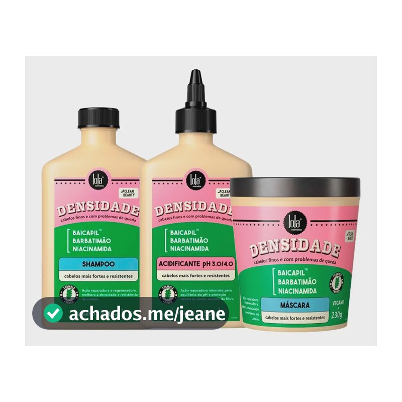Lola Kit Densidade Shampoo + Acidificante + Máscara
