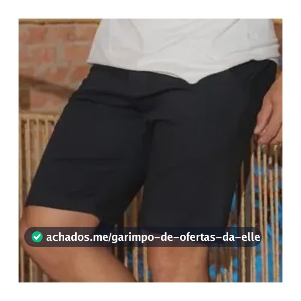 Bermuda Masculina Colorida Na Sarja Com Bolso Faca E Lycra